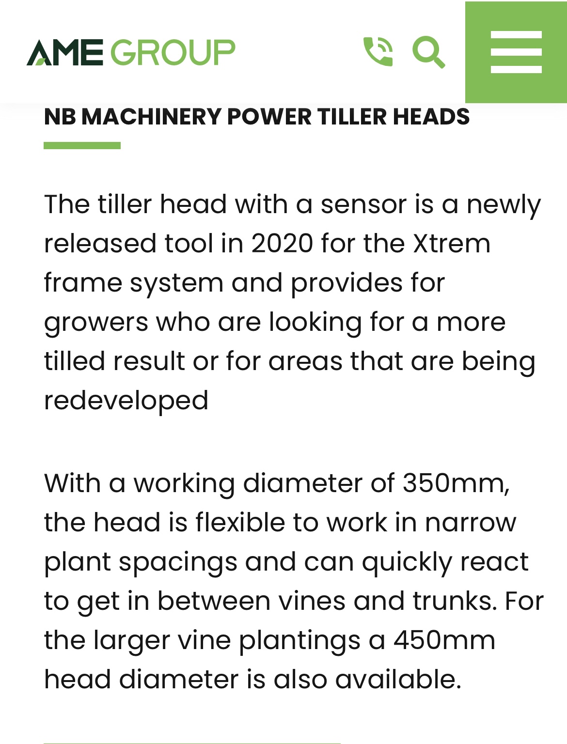ROTARY TILLER WITH SENSOR (SET) 350